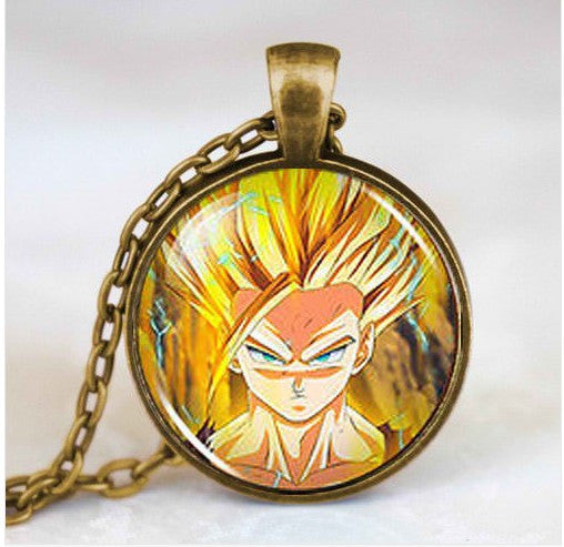 Steampunk Dragon Ball Z Gohan Pendant Necklace