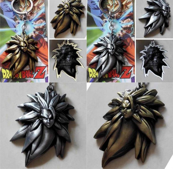 Son Goku Super Saiyan 3D Logo Keychain