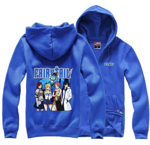 Fairytail Men's Sweatshirt Cardigan with Hood