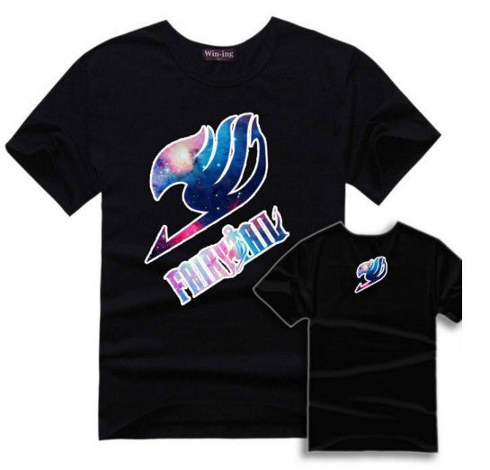 Fairy Tail T-Shirt Star Background Cotton T Shirts