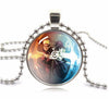 NARUTO Art Image black Bead Chain