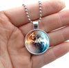 NARUTO Art Image black Bead Chain